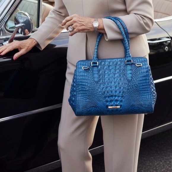 Brahmin Handbags - Brahmin Finley Bermuda Ombre Leather Satchel NWT